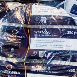 New electric building wire 12/3 250ft Copper-Clad Aluminum