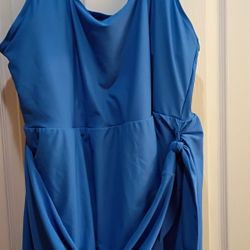 Old Navy Royal Blue Tie Swim Suit 