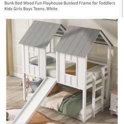 Kid’s Bed With Slide 