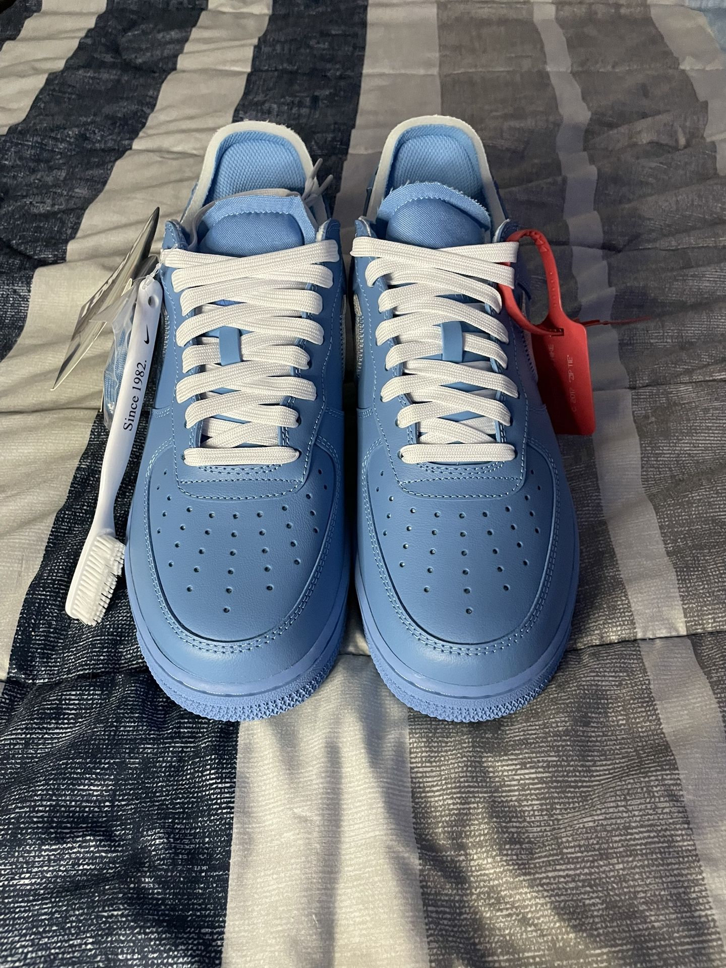 Off White Air Forces light blue