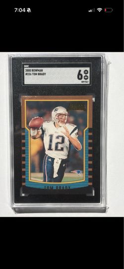 Topps 2000 Bowman Tom Brady RC Rookie #236 Patriots SGC 6 🔥