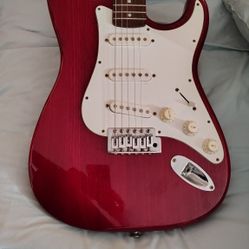 Austin Dark Red Guitar