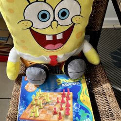 Spongebob Plush And Chess Set