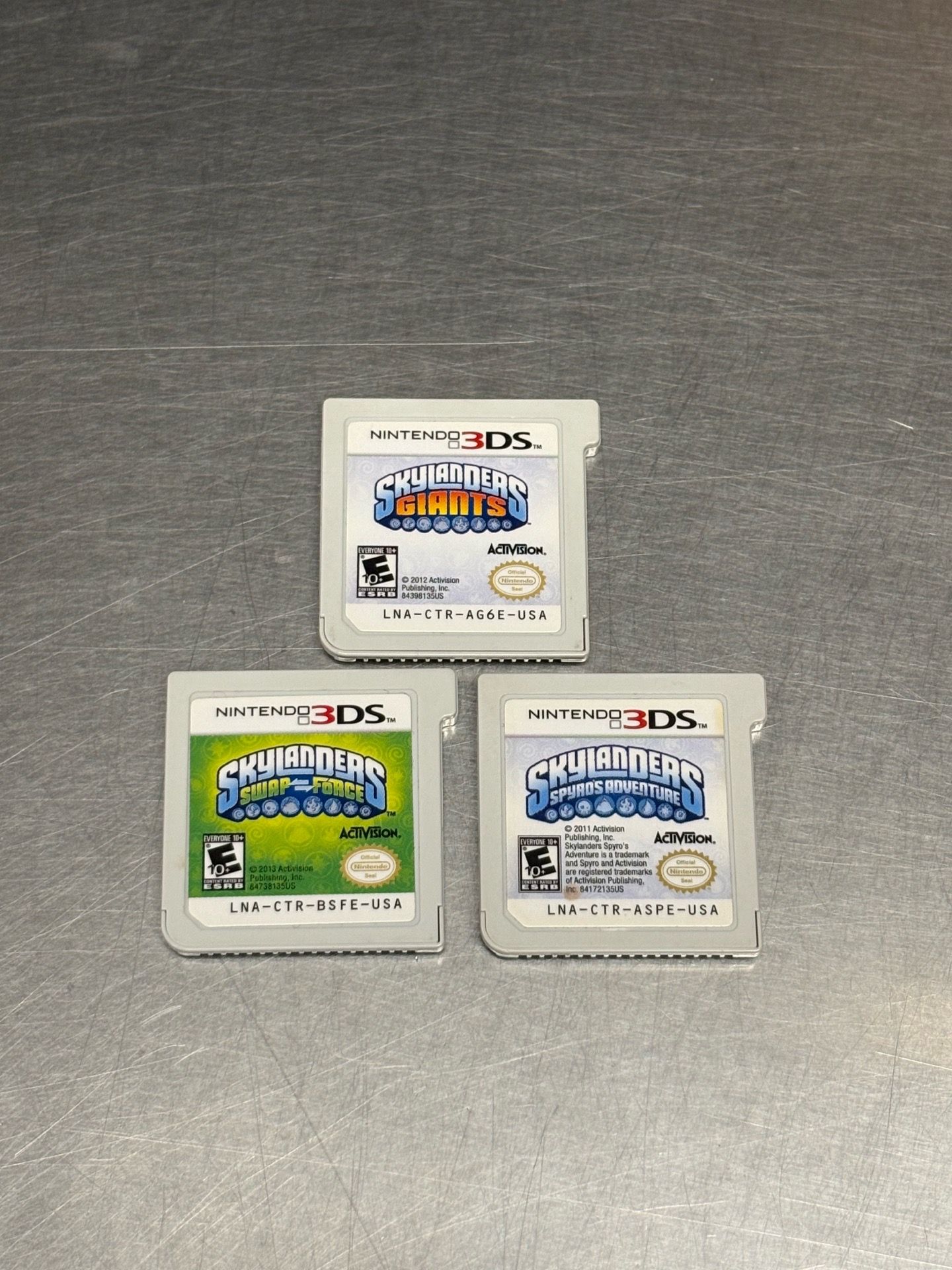 3 Skylanders games for Nintendo 3DS bundle