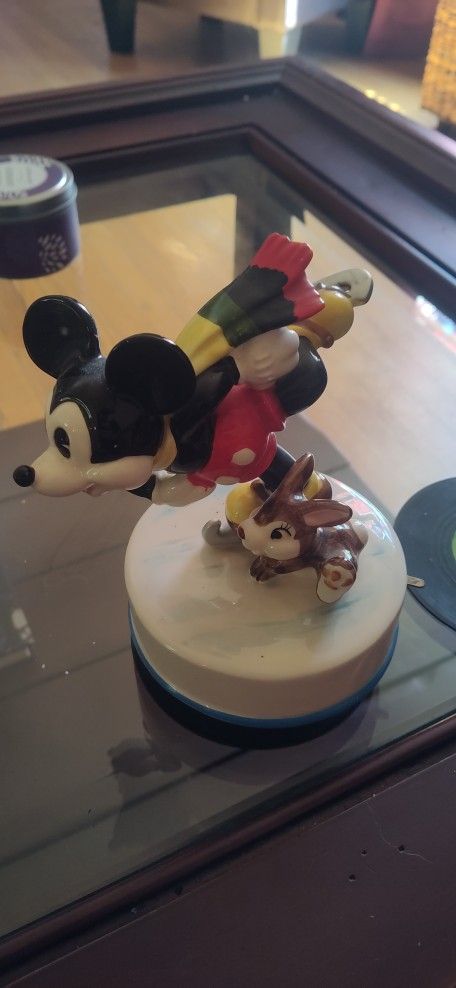 Disney Mickey Mouse Ice Skater Music Box