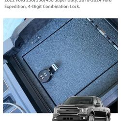 Console Safe Gun Safe for Car, WASAI Premium Console
Gun Vault Compatible with 2015-2020 Ford F150,2017-
2022 Ford 250/350/450 Super Duty, 2018-2024 F