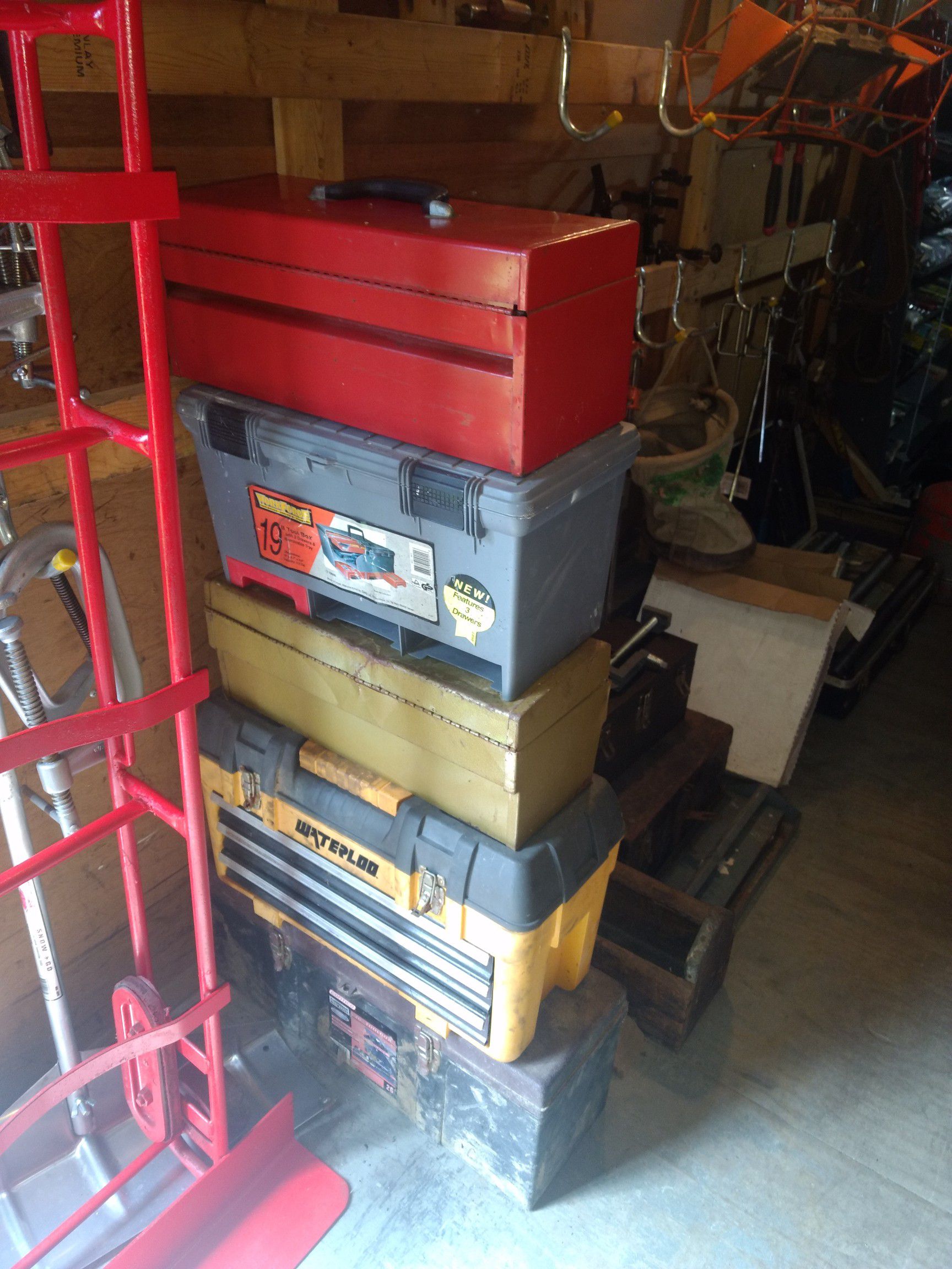 All kinds of tool boxes
