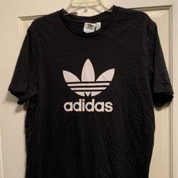 Men’s Large Adidas T Shirt, Black, Excellent 