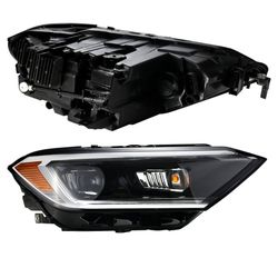 DRL LED projector replacement of the headlight set for VW Jetta - right/ passenger  side -  Compatible with VW Jetta 2019-2023 models  -17A941036B 17A