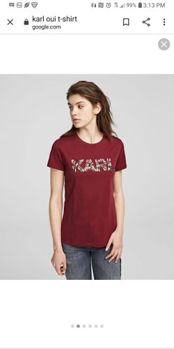 Karl Lagerfeld shirt sz Sm in Bordeaux