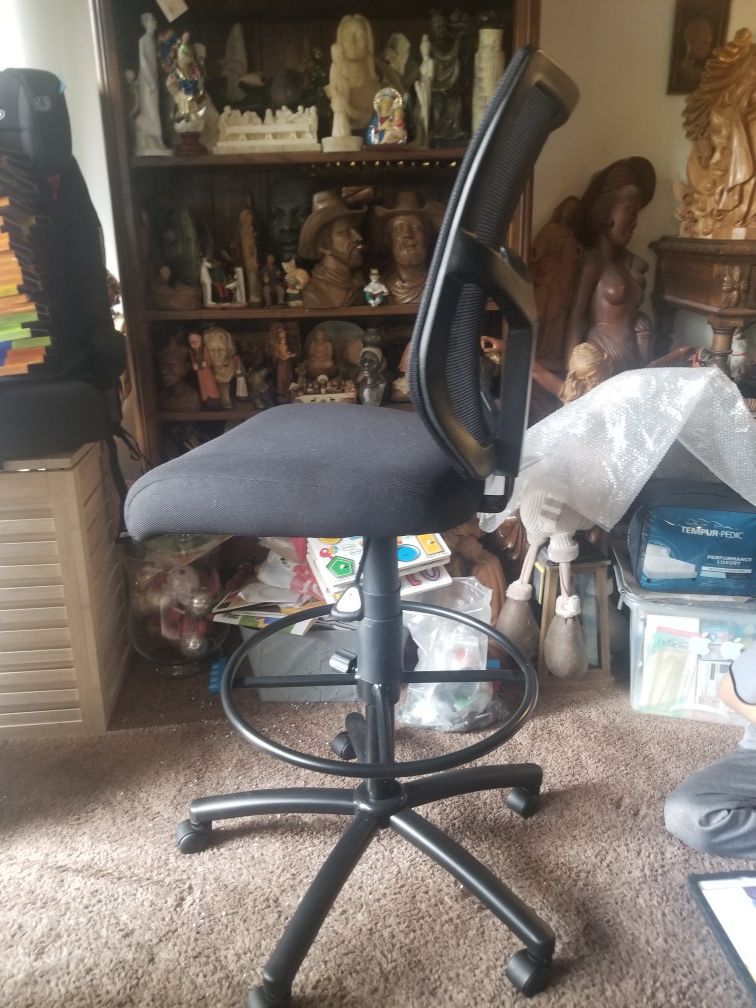 Mesh black fabric computer and desk stool office chair