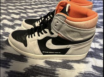 Jordan Retro 1 High Neutral Gray Hyper Crimson