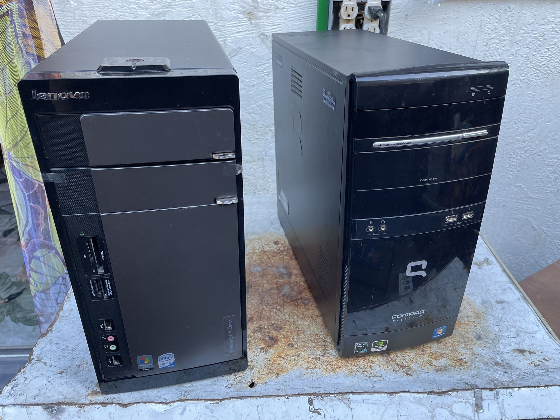 2 Computers: Compaq and Lenovo (see more info in description)