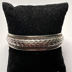 925 sterling silver cuff bracelet size 7