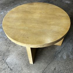 Round Wood Coffee Table