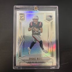 2025 Panini Donruss Elite Drake Maye #65 Holofoil New England Patriots
