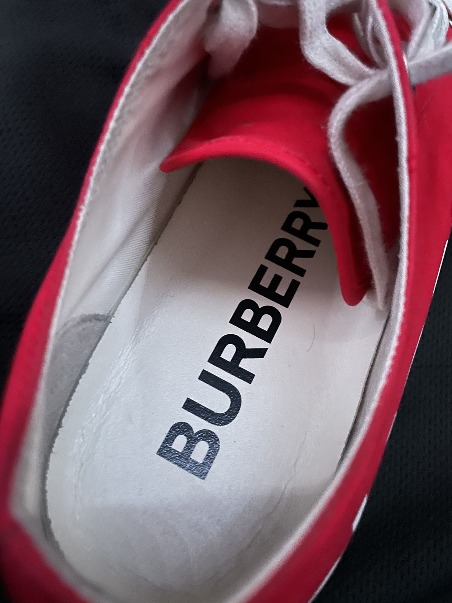 Red Burberry shoes Clothing