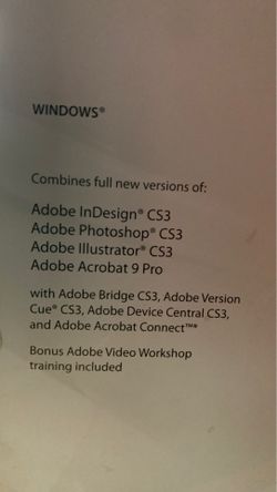 Adobe CS3 Design Standard