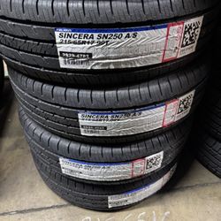 New Falken 215/65R17 Sincera SN250 A/S Tires