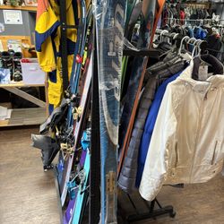 Skis Boots And Poles 