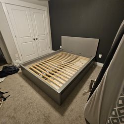 Ikea Queen Malm Bedframe, includes two drawers