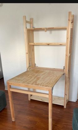 IKEA IVAR Folding Table and Shelf Unit