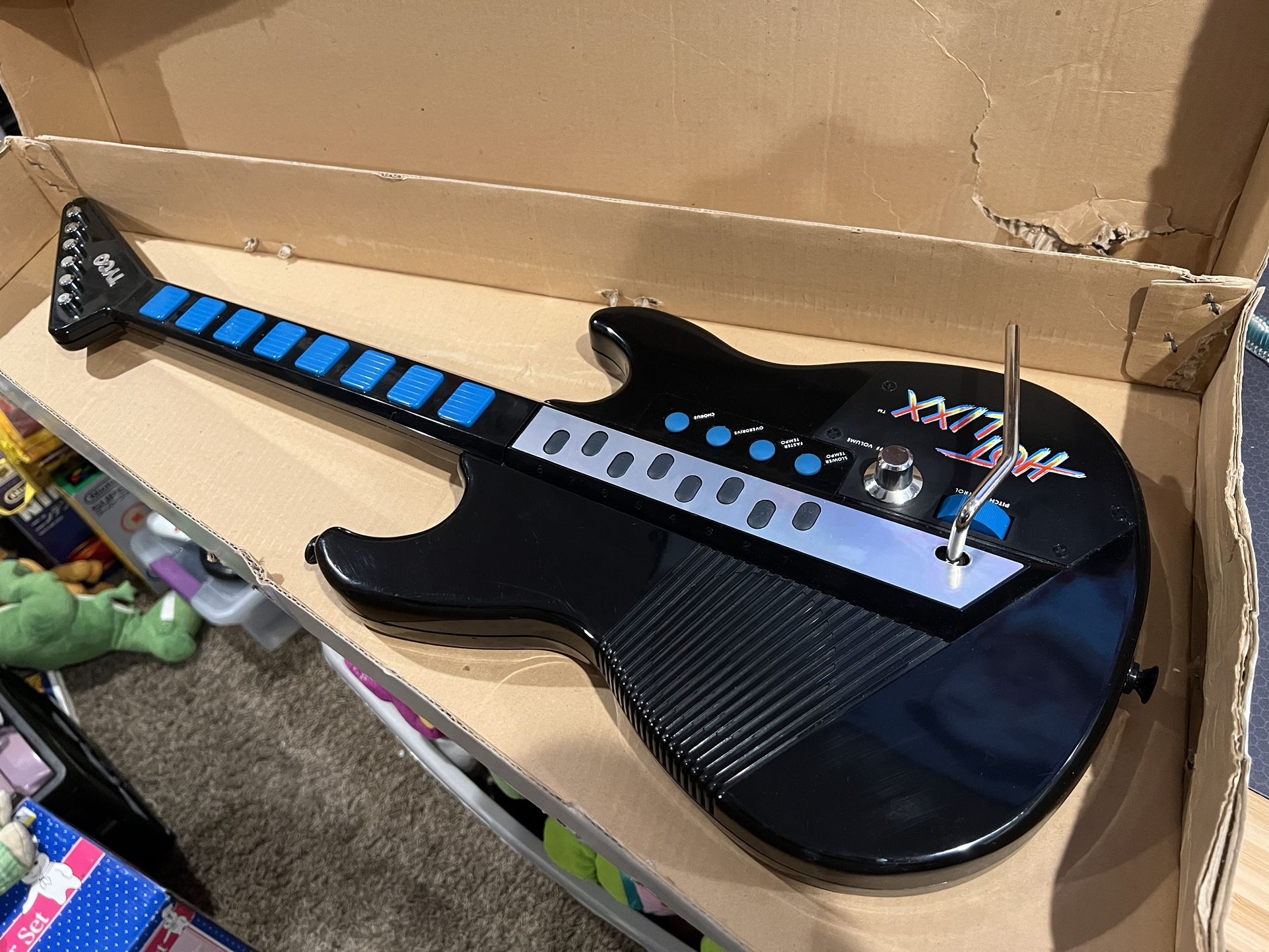 TYCO HOT LIXX Electronic Electric Toy Guitar 1989 Model 1270 Pre