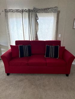 Couch with mattress