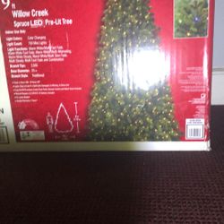 Willow Creek Spruce  LED Pre Lit Tree. 9feet