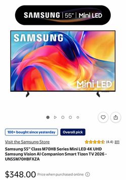 Brand New Samsung 55” Mini LED 4K Smart TV – M70HB 2026