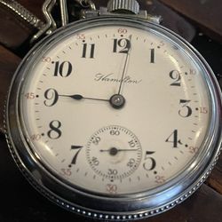 Excellent condition 1911 Hamilton pocket watch