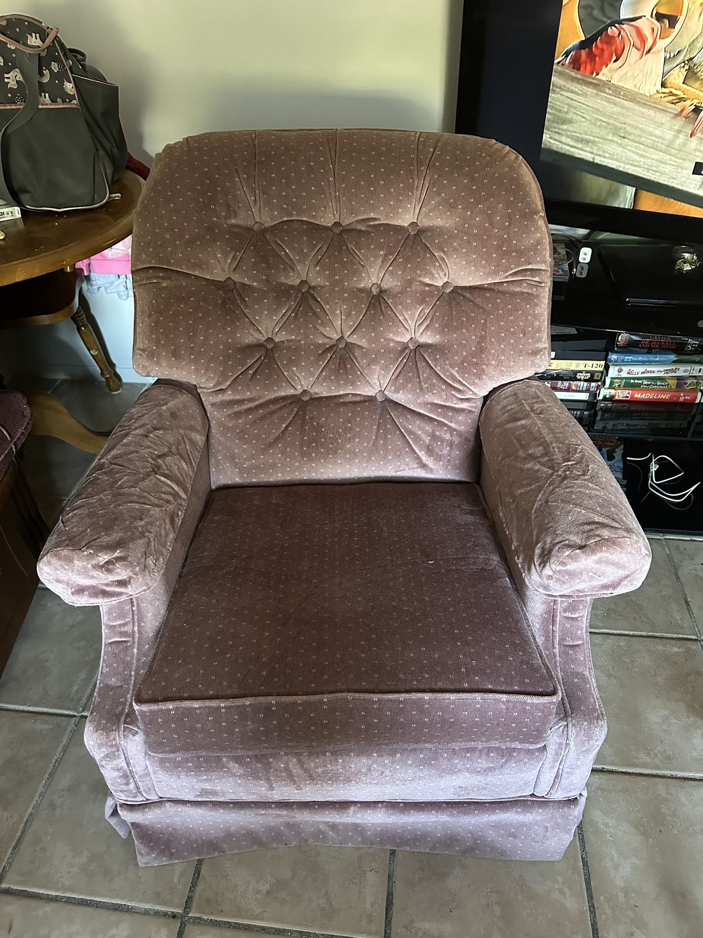 Vintage La-Z-Boy Rocking / Swivel Chair 