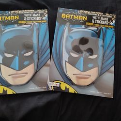 Brand new Bendon Batman Coloring and Activity Book with a bonus mask and stickers
