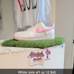 Air Force 1 White And Pink 