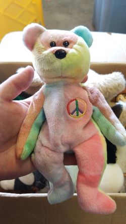 Ty Beanie Baby Peace bear