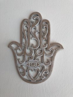 Wooden MDF Hamsha Wall Hanging 