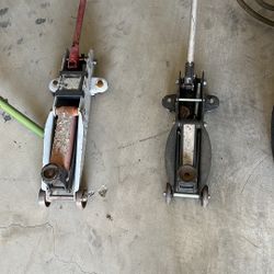 Two Hydraulic Floor Jacks