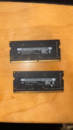 2x4 laptop DDR 4  ram