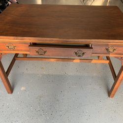 Wooden Solid Wood Console Table with One Drawer. Excellent Condition.  