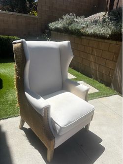 Decorative Wingback Accent Chair (Model Home Furniture)
