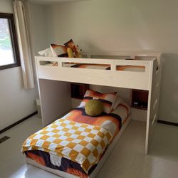 Crate and Kids White Wood Loft/Bunk Bed