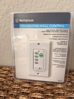 Wireless Universal Ceiling Fan/Light Wall Controller NEW