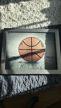 Framed Basketball Print Wall Art