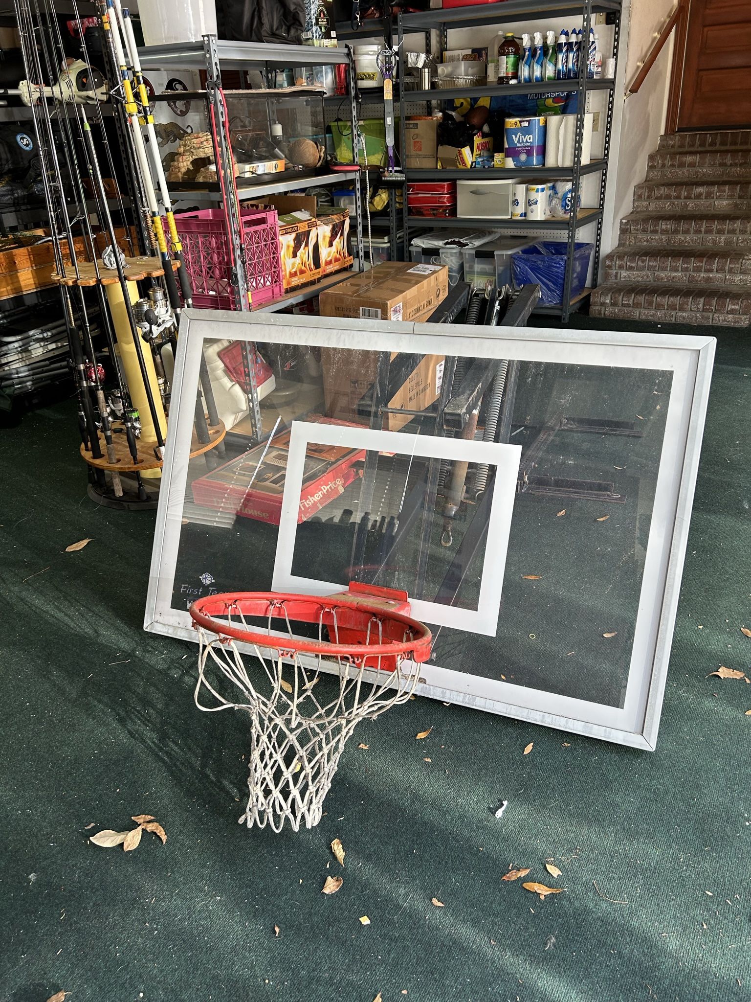 First Team Basketball Hoop—Roof Or Wall Mount 