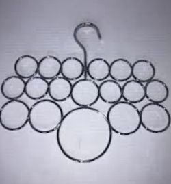 Inter design scarf hanger polished chrome 18 circular loops Up to $15 Now $5
