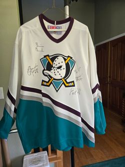 Anaheim Mighty Ducks CCM Jersey Multi-Signed