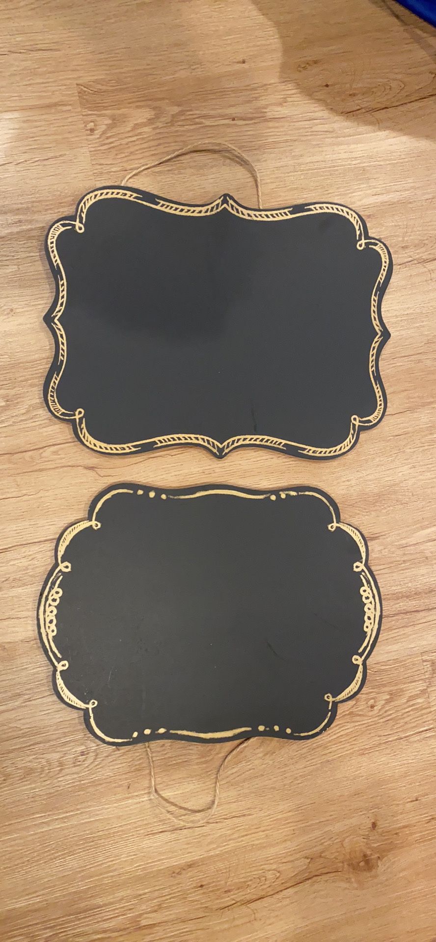 Scalloped Chalkboards -2 Available - Brand New