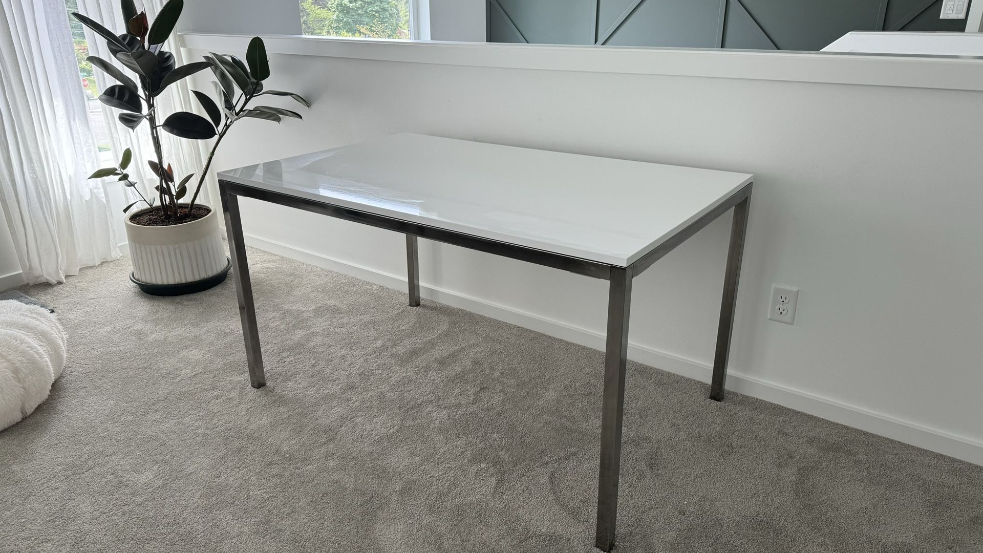 White Dining Table (or Desk)