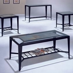 Natural Slate Deco Living Room Coffee End Table Set 3pc