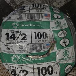 Southwire 100 ft. 14/2 Gray Solid CU UF-B W/G Wire